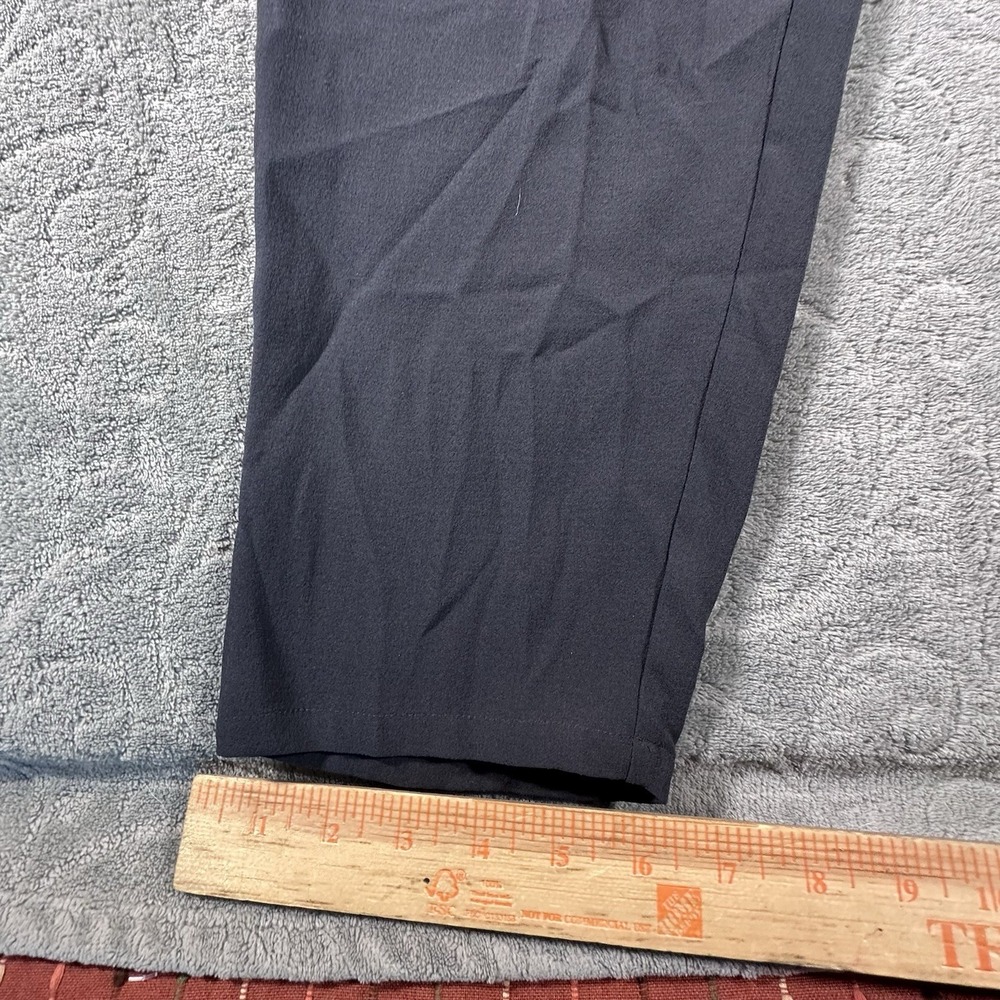 Eileen Fisher Womens Medium Black 100% Silk Georgette Crepe Ankle Pants Luxury - Picture 11 of 12